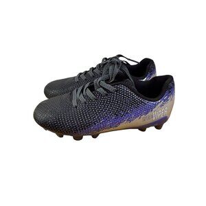 DSG Speed Viper Soccer Cleats Black/Purple Lace Up Shoes Little Kid Size 13K
